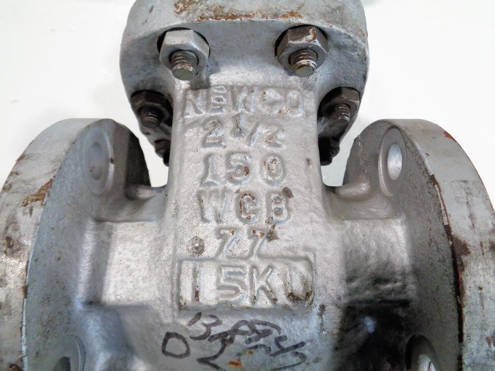 Newco #77 Gate Valve, 2.5" 150# WCB, Fig# 11F-CB2